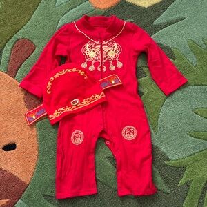 Traditional Chinese new year outfit
